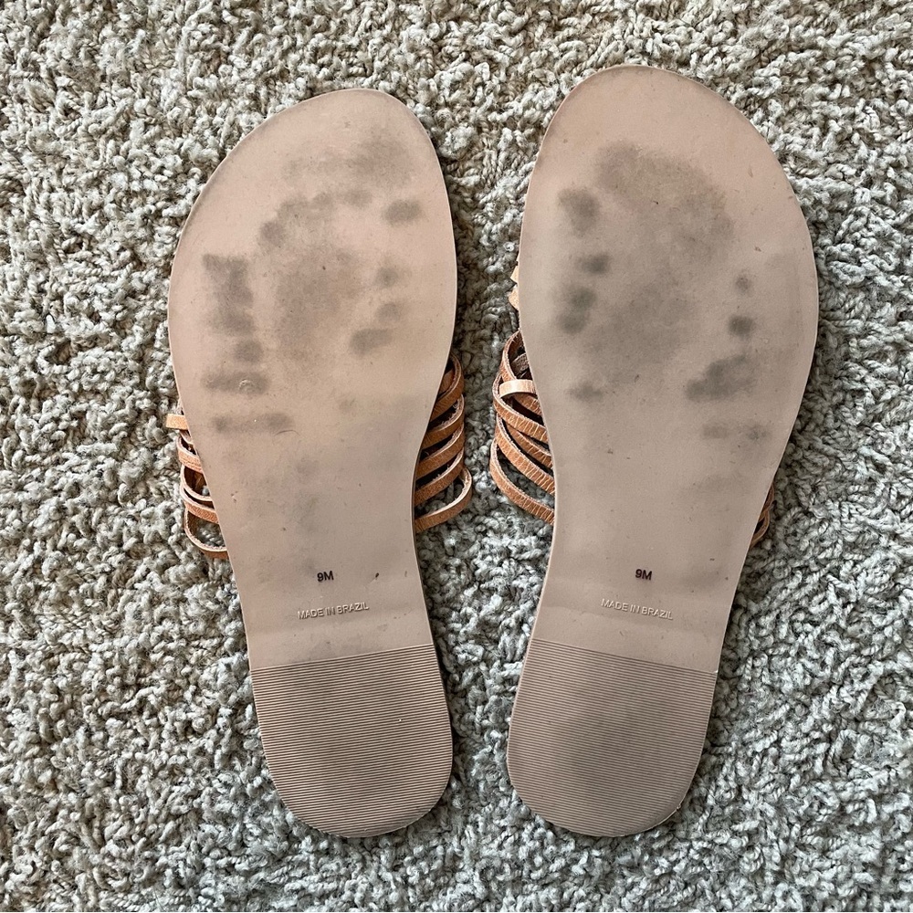 Matisse Fred Woven Leather Sandals in cognac tan size 9 - Picture 9 of 9